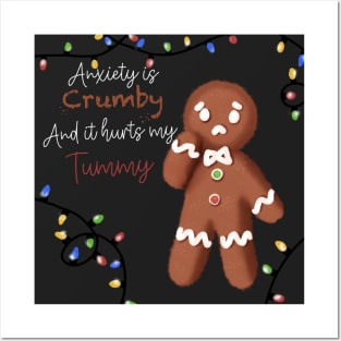 Anxiety hurts my tummy T-shirt Posters and Art